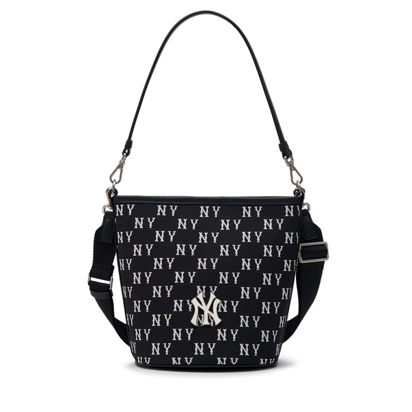 Túi Xách MLB - Monogram Jacquard Bucket Bag New York Yankees - 3ABML024N-50BKS