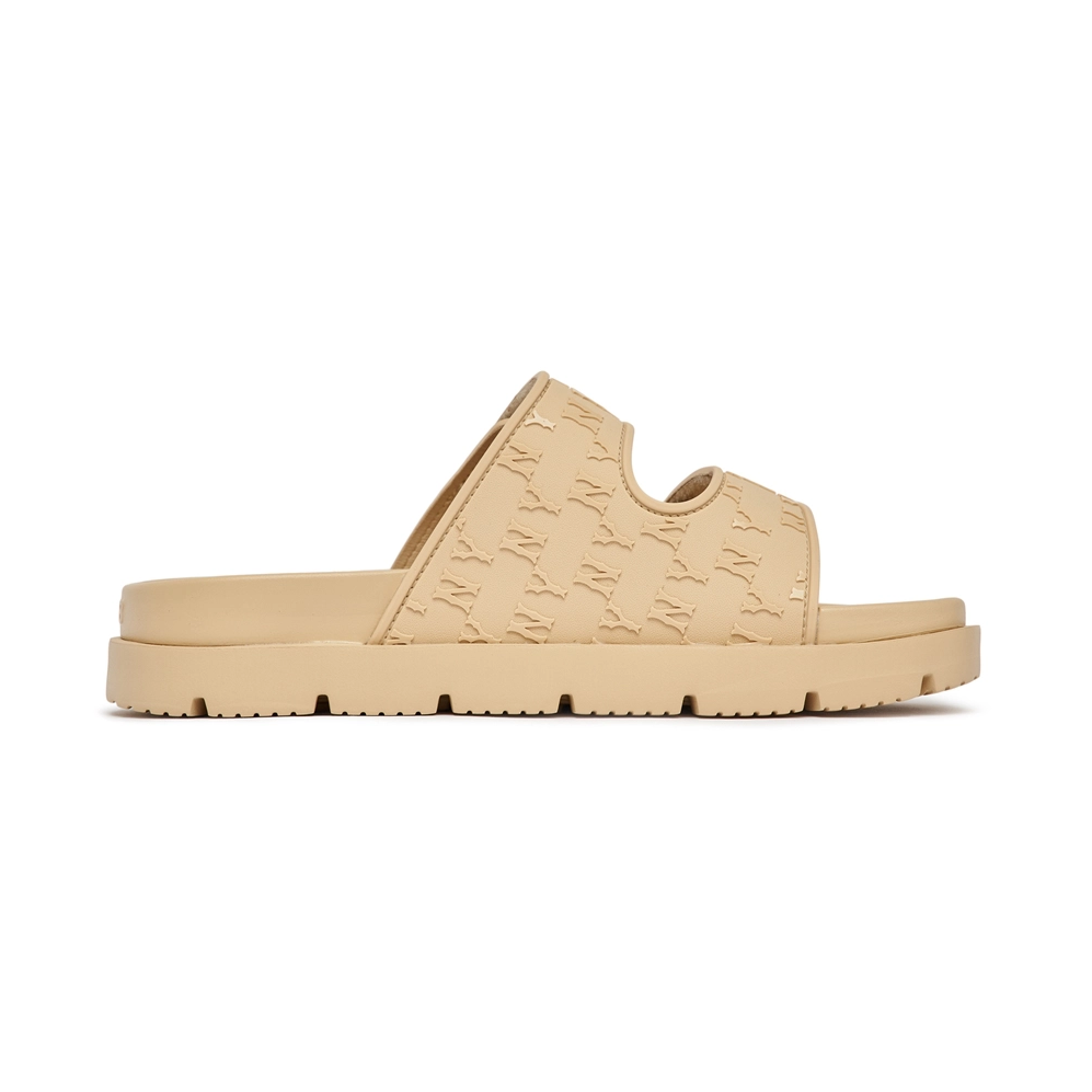  Dép MLB Chunky Bouncer Two Strap LA Dodgers Sand - 3ALPCBT33-50SAL 