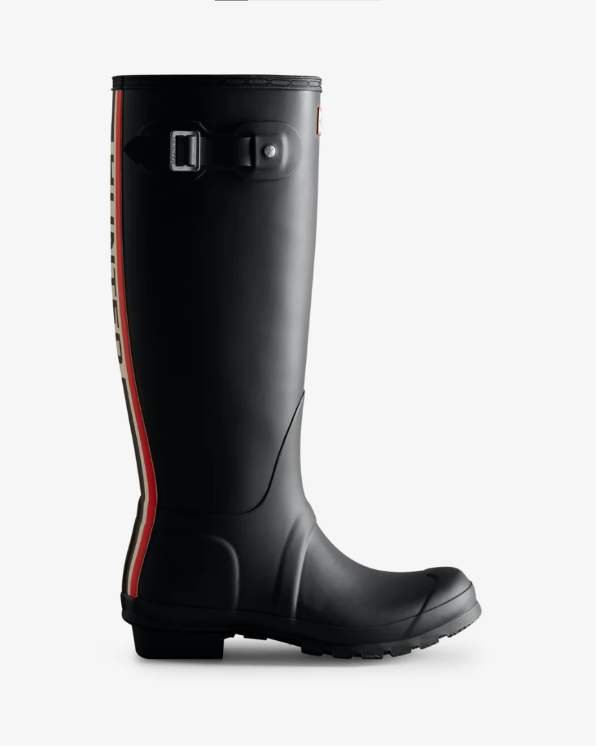  Giày Boots Hunter - Women's Tri-colour Logo Backstrap Tall Wellington 