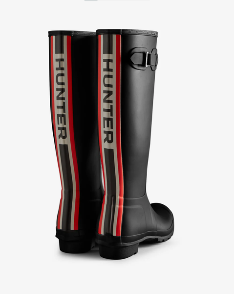  Giày Boots Hunter - Women's Tri-colour Logo Backstrap Tall Wellington 