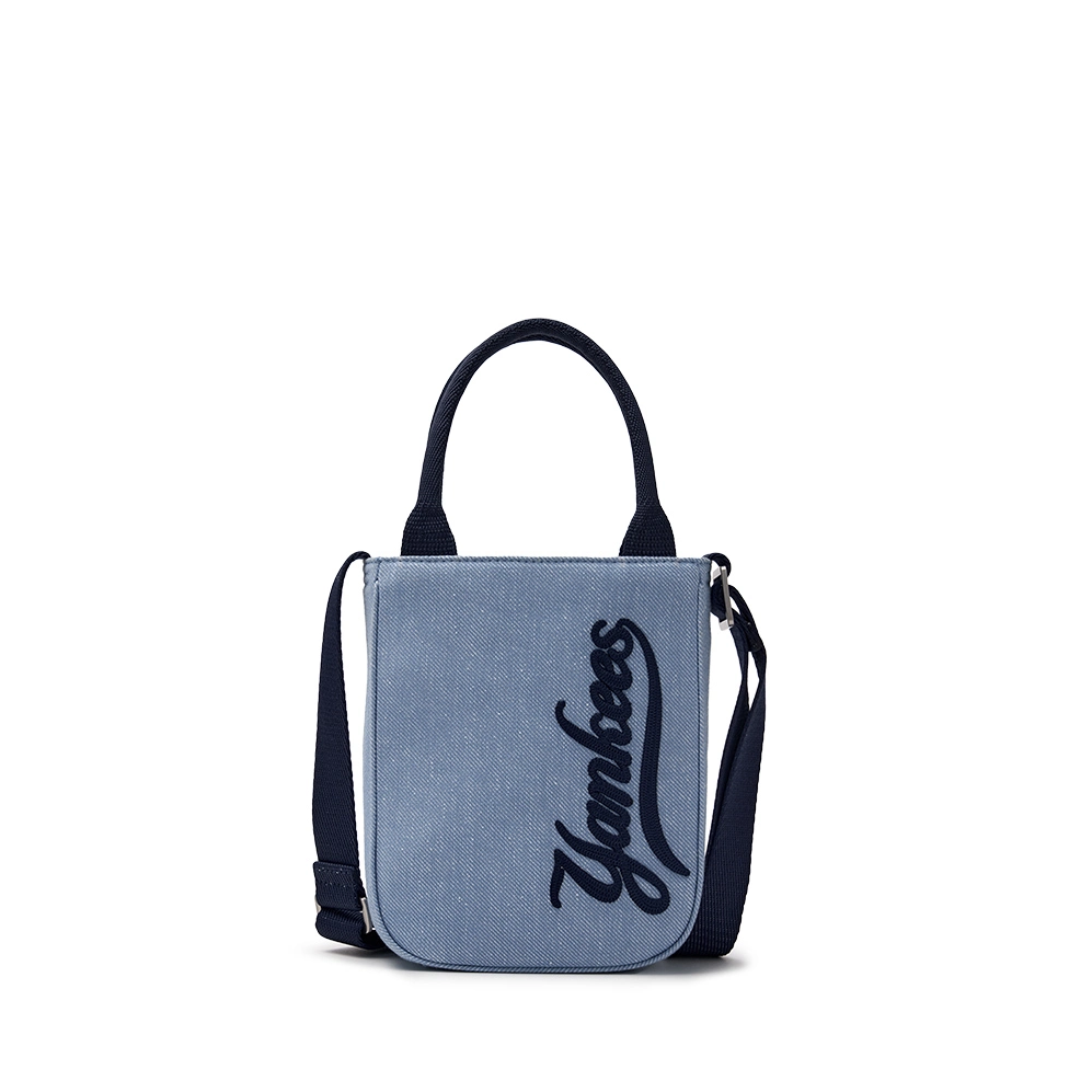  Túi Phone MLB Varsity Cursive Denim Mini Crossbody NY - 3ACRS104N-50INS 
