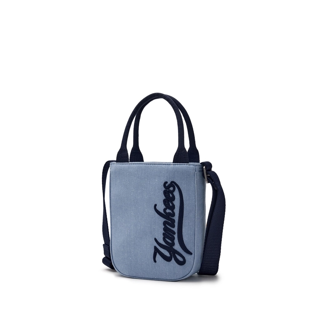  Túi Phone MLB Varsity Cursive Denim Mini Crossbody NY - 3ACRS104N-50INS 