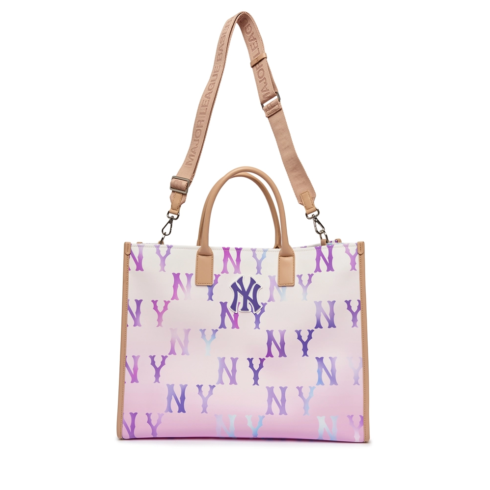  Túi MLB Korea - Gardient Mono Coated Canvas Large Tote NY Yankees - 3AORL0233-50VOS 