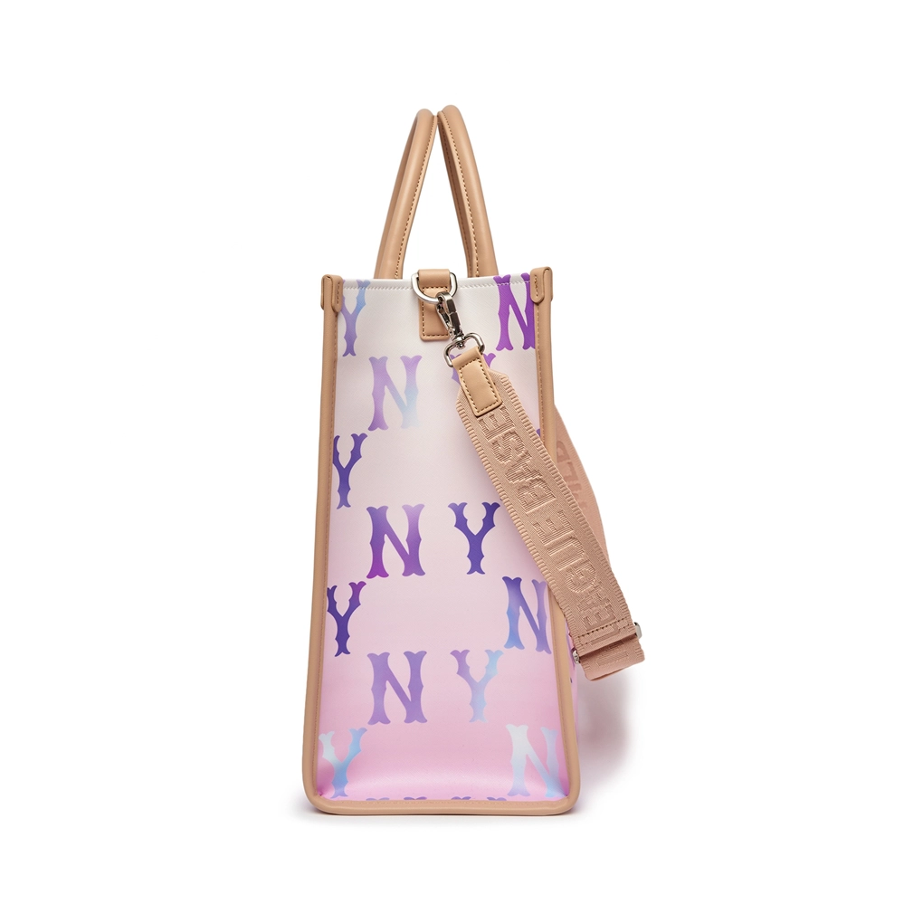  Túi MLB Korea - Gardient Mono Coated Canvas Large Tote NY Yankees - 3AORL0233-50VOS 