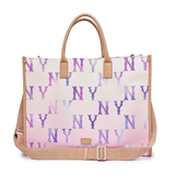  Túi MLB Korea - Gardient Mono Coated Canvas Large Tote NY Yankees - 3AORL0233-50VOS 