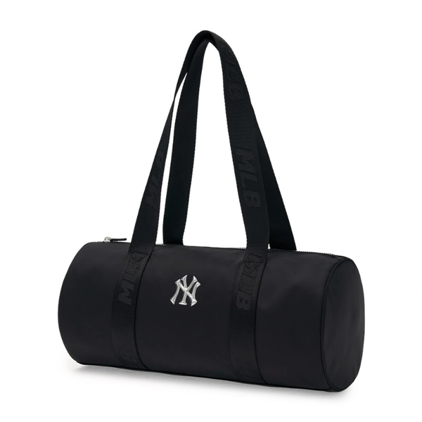 Túi Trống MLB Korea Nylon Sportive Round Shoulder Bag NY Yankees Black - 3ABQL024N-50BKS