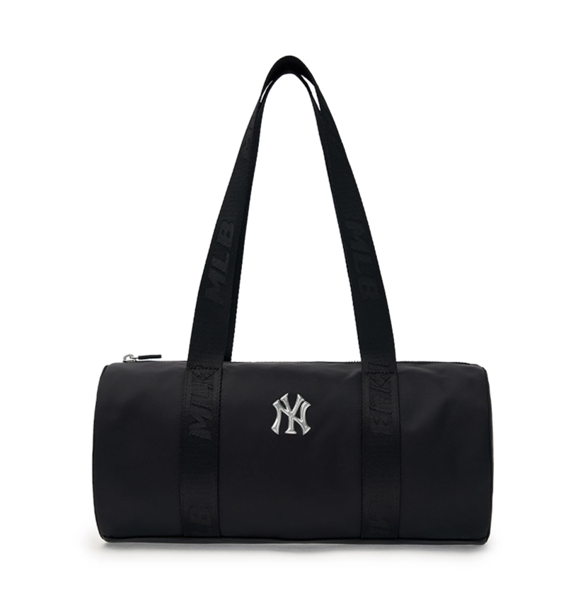  Túi Trống MLB Korea Nylon Sportive Round Shoulder Bag NY Yankees Black - 3ABQL024N-50BKS 