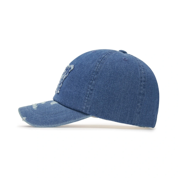 Nón MLB Korea - [Unisex] Basic Coopers Denim 5PANEL NY Blue - 3ACPDS24N-50BLL
