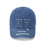  Nón MLB Korea - [Unisex] Basic Coopers Denim 5PANEL NY Blue - 3ACPDS24N-50BLL 