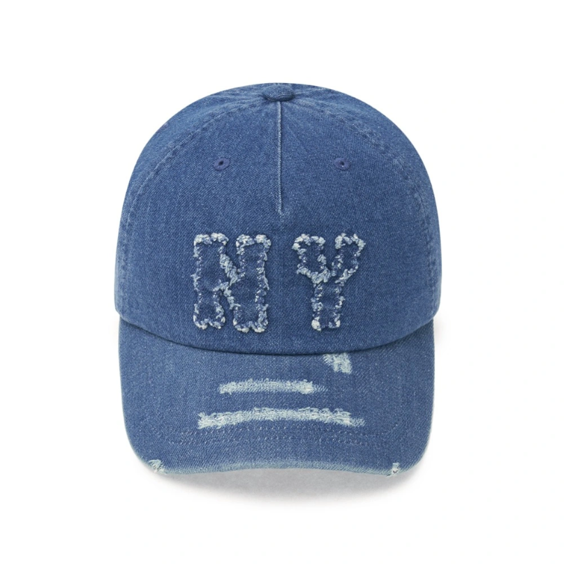  Nón MLB Korea - [Unisex] Basic Coopers Denim 5PANEL NY Blue - 3ACPDS24N-50BLL 