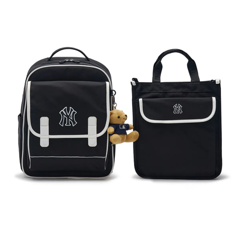Set Balo MLB Korea - Moonshot Backpack NY Black - 7ABKB014N-50BKS