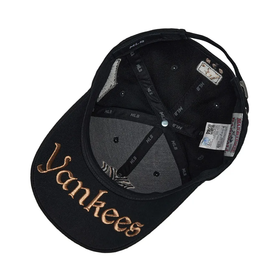  Nón MLB Korea - Diamond Stamp Ball Cap Black - 3ACP8501N 