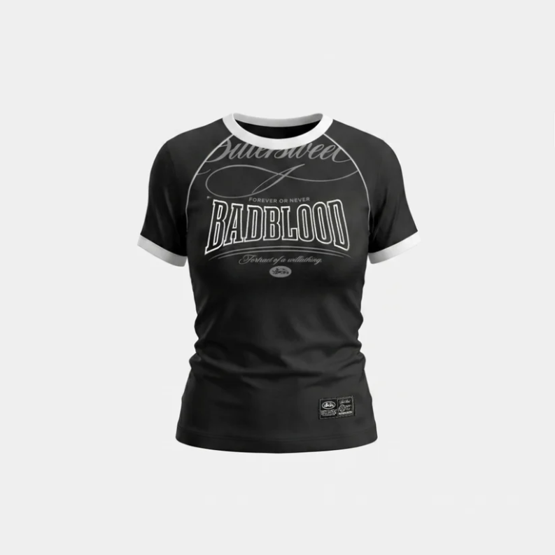  Áo Thun [Nữ] Badblood - 90s Vintage Club Crewneck Jersey 