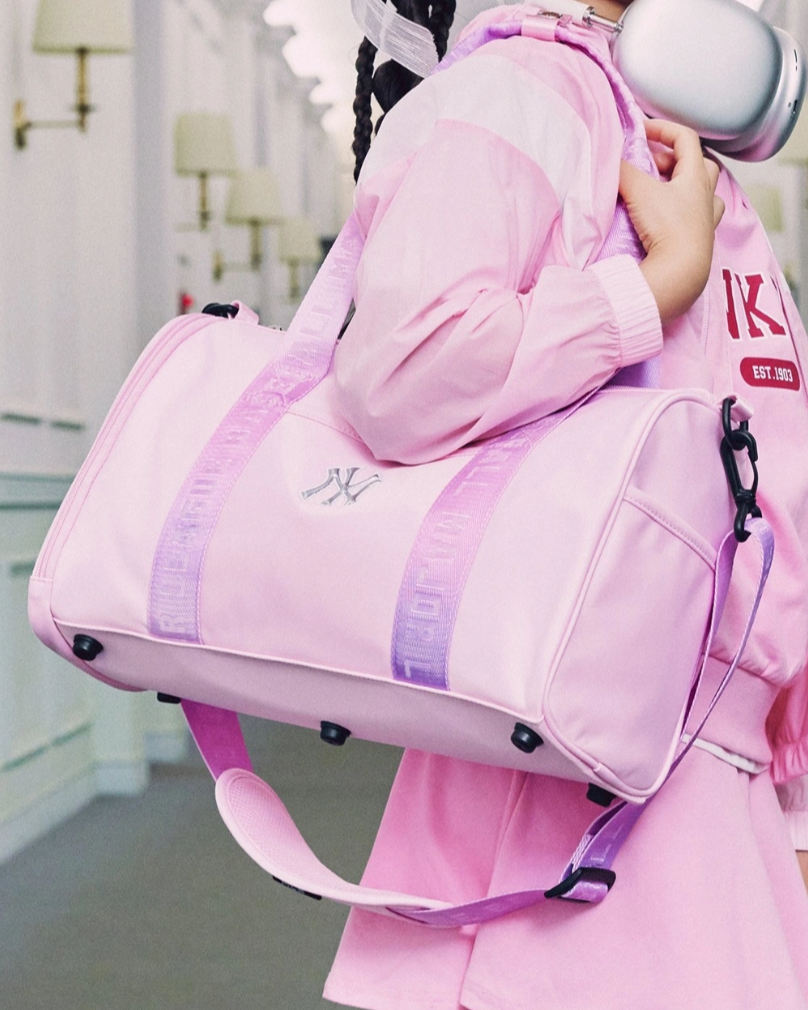  Túi Trống MLB Korea - Athleisure Ballet Bag New York Yankees Pink - 7ACRA014N-50PKM 