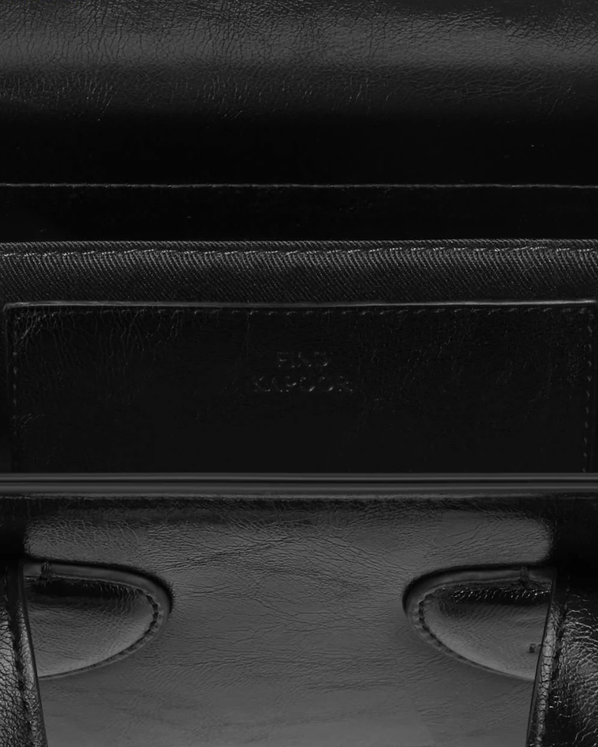  Túi Xách FindKapoor Korea - Heart Tote Bag 18 Crinkled - Black 