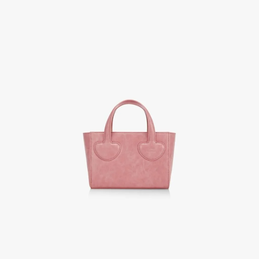  Túi Xách FindKapoor Korea - Heart Tote Bag 18 Crinkled - Pink 