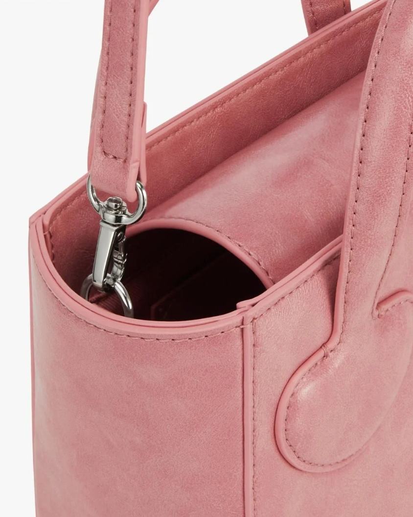  Túi Xách FindKapoor Korea - Heart Tote Bag 18 Crinkled - Pink 
