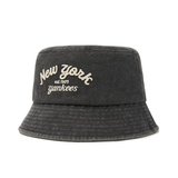  Nón Bucket MLB [Unisex] - Varsity Lettering Color Denim NY - 3AHTDS14N-50CGS 