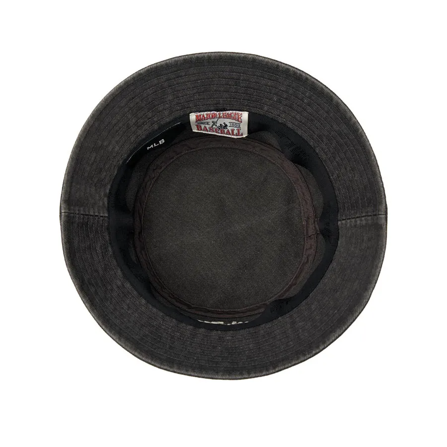  Nón Bucket MLB [Unisex] - Varsity Lettering Color Denim NY - 3AHTDS14N-50CGS 