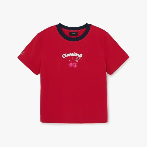  Áo Thun Semi-Crop MLB [Nữ] Summer Fruits Lifestyle - 3FTSN6363-45RDN 