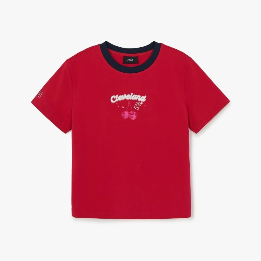  Áo Thun Semi-Crop MLB [Nữ] Summer Fruits Lifestyle - 3FTSN6363-45RDN 