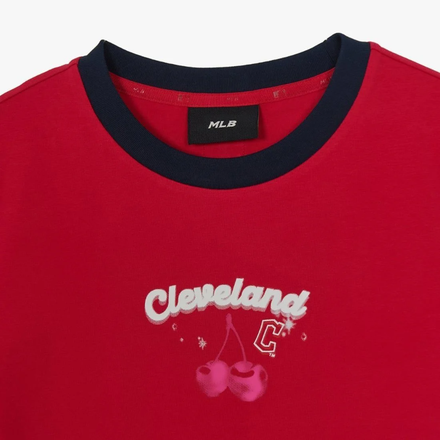  Áo Thun Semi-Crop MLB [Nữ] Summer Fruits Lifestyle - 3FTSN6363-45RDN 