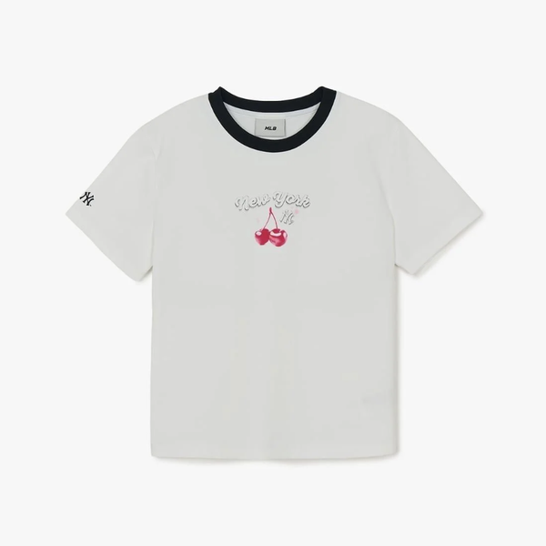  Áo Thun Semi-Crop MLB [Nữ] Summer Fruits Lifestyle - 3FTSN6363-50WHS 