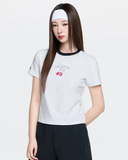  Áo Thun Semi-Crop MLB [Nữ] Summer Fruits Lifestyle - 3FTSN6363-50WHS 