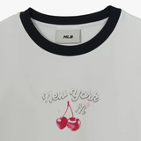  Áo Thun Semi-Crop MLB [Nữ] Summer Fruits Lifestyle - 3FTSN6363-50WHS 
