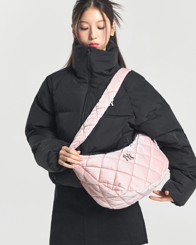  Túi Xách MLB Korea - Curve Padded Hobo NY - 3ABQL064N-50PKM 