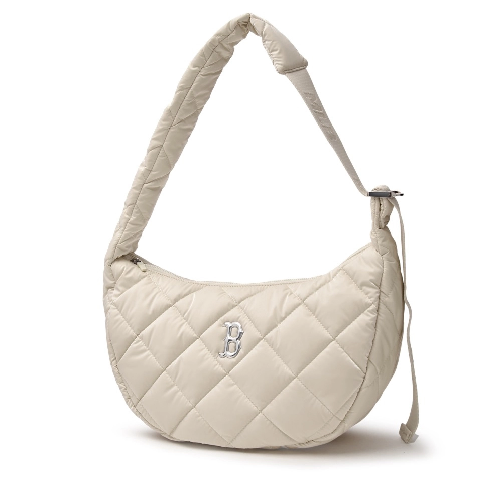  Túi Xách MLB Korea - Curve Padded Hobo Boston - 3ABQL064N-43CRD 