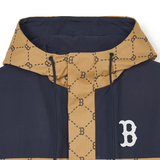  Áo Khoác Gió MLB Dia Monogram Color Block Jacquard Windbreaker D.Camel - 3AWJM0241-43CAD 