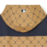  Áo Khoác Gió MLB Dia Monogram Color Block Jacquard Windbreaker D.Camel - 3AWJM0241-43CAD 