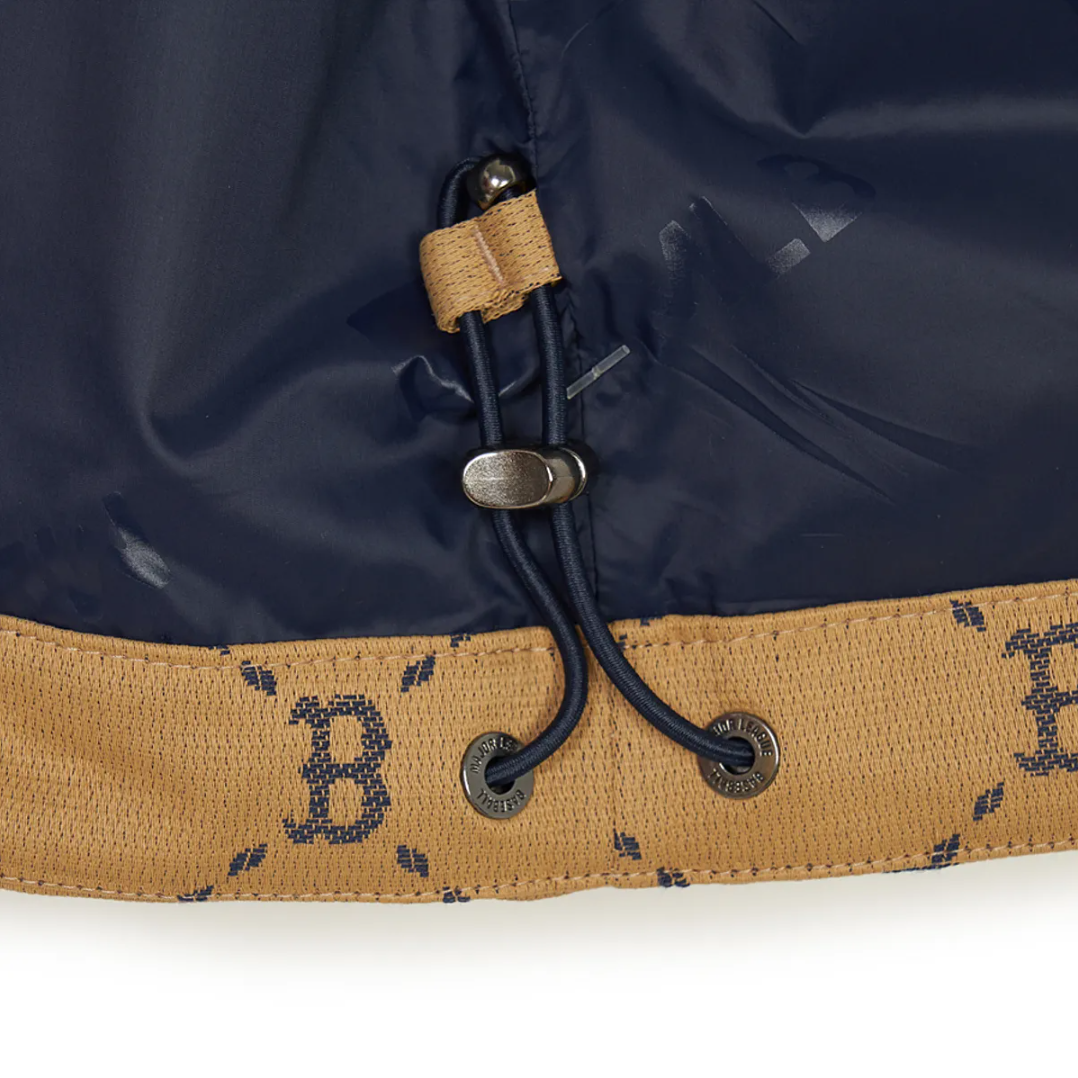  Áo Khoác Gió MLB Dia Monogram Color Block Jacquard Windbreaker D.Camel - 3AWJM0241-43CAD 