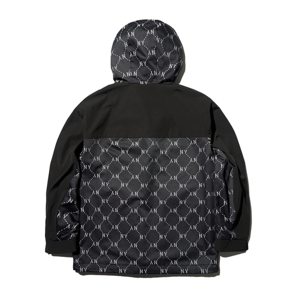 Áo Khoác Gió MLB Dia Monogram Color Block Jacquard Windbreaker Black - 3AWJM0241-50BKS