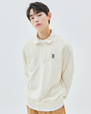  Áo Sweater MLB Korea - Basic Small Logo Half-Zip Oversized Boston Beige - 3AMTB0534-43BGS 