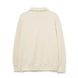  Áo Sweater MLB Korea - Basic Small Logo Half-Zip Oversized Boston Beige - 3AMTB0534-43BGS 