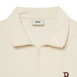  Áo Sweater MLB Korea - Basic Small Logo Half-Zip Oversized Boston Beige - 3AMTB0534-43BGS 