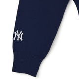  Áo Sweater MLB [Nữ] - Sporty Varsity Half-Zip Sweater NY Navy - 3FKPV0344-50NYL 