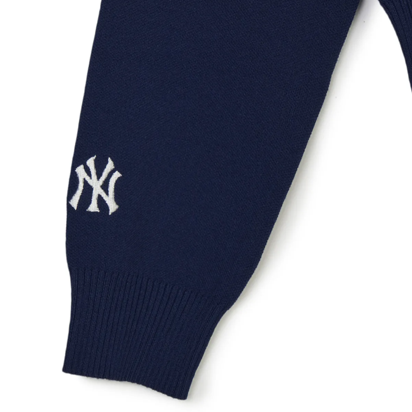  Áo Sweater MLB [Nữ] - Sporty Varsity Half-Zip Sweater NY Navy - 3FKPV0344-50NYL 