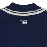  Áo Sweater MLB [Nữ] - Sporty Varsity Half-Zip Sweater NY Navy - 3FKPV0344-50NYL 