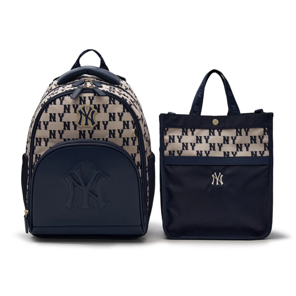 Set Balo MLB Korea - Classic Mono DTP NY Navy - 7ABKMD55N-50NYD