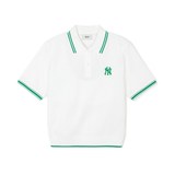  Áo Polo Crop MLB Korea [Nữ] - Basic Crop Collared NY - 3FPQB0243 