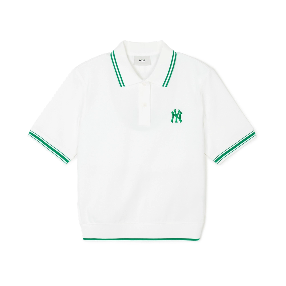  Áo Polo Crop MLB Korea [Nữ] - Basic Crop Collared NY - 3FPQB0243 