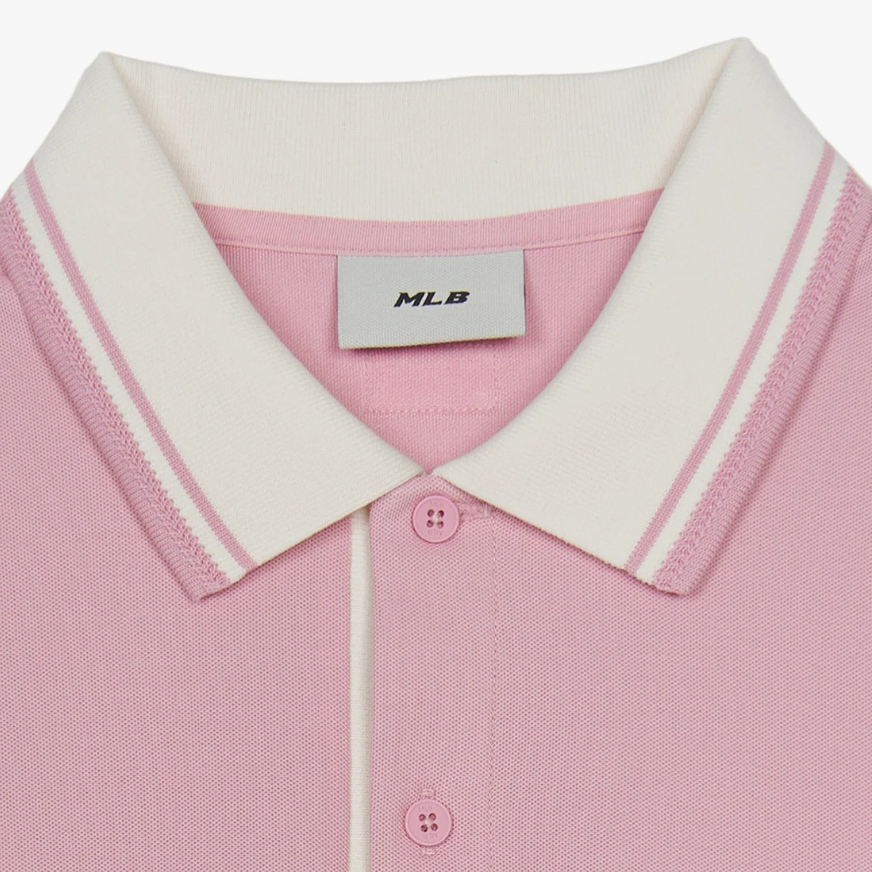  Áo Polo MLB [Unisex] - Basic Color Block Comfortable Fit Collar Boston - 3APQB0253-43PKM 
