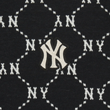  Áo Polo MLB [Nữ] - Diamond Monogram Jacquard Collared T-shirt NY - 3FPQM0243-50BKS 
