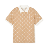  Áo Polo MLB [Nữ] - Diamond Monogram Jacquard Collared T-shirt NY - 3FPQM0243-50BKS 