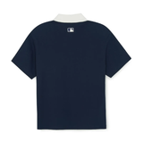  Áo Polo MLB [Unisex] - Basic Small Letter Comfortable Fit Collared NY - 3APQB0263-43NYS 