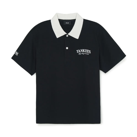 Áo Polo MLB [Unisex] - Basic Small Letter Comfortable Fit Collared NY - 3APQB0263-50BKS