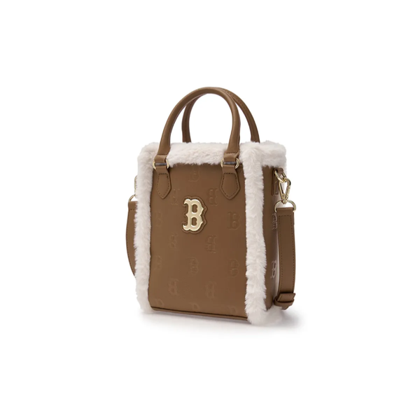 Túi Phone MLB - Classic Monogram PU Embossed Mini Boston Brown - 7ACRM0946-43CAS